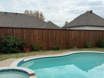Residential Wood Fence Installation